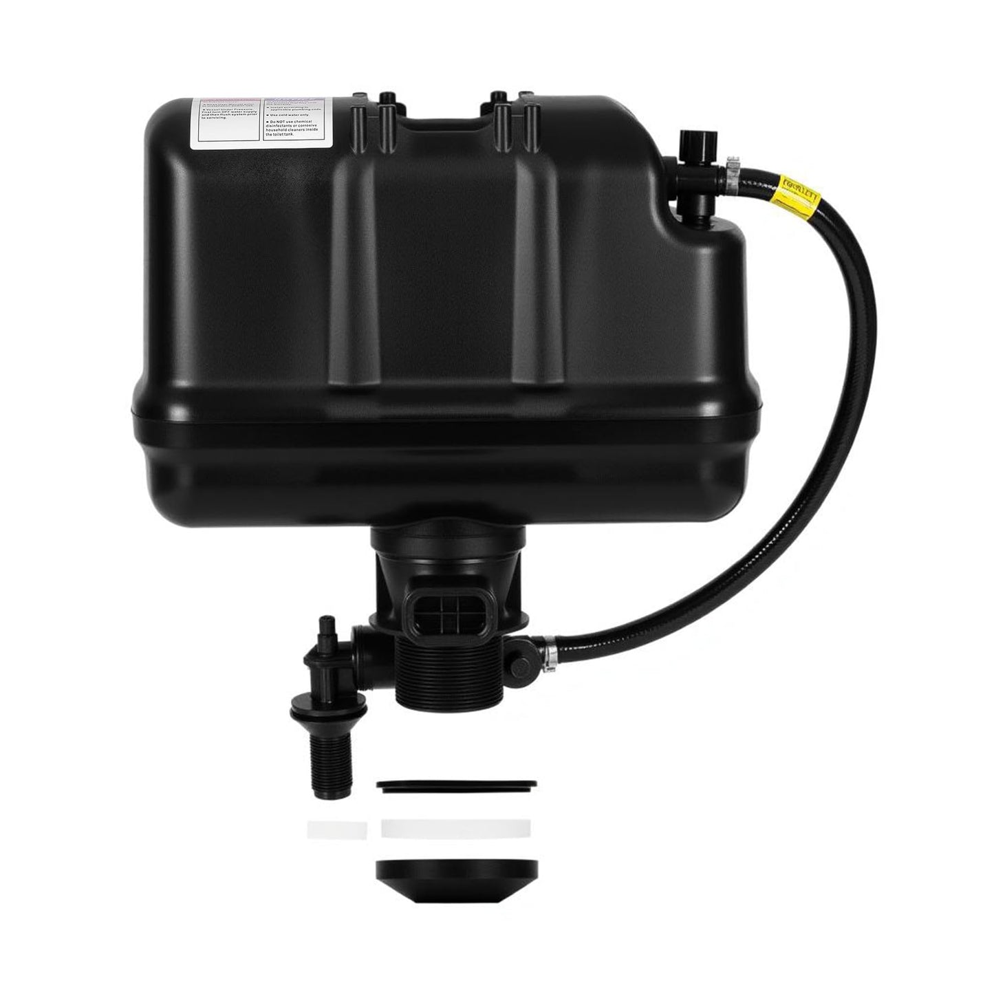 F42 504 Pressure Assist Tank Assembly with Cartridge for Toilets Replacement Tank 1.1GPF, 1.0GPF for Two-Piece Toilet