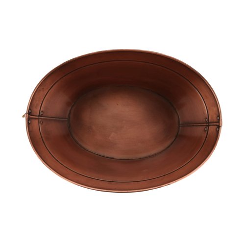 G.E.T. BT-1712-ACPR Copper Beverage Tub with Rope Handles, 3 Gallon