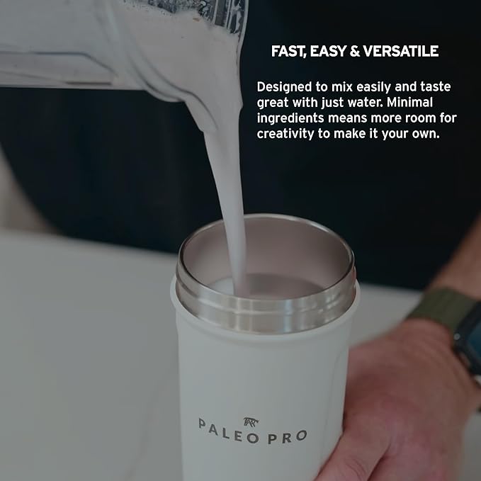 Paleo Pro Beef Protein Powder - Grass Fed Protein Powder Isolate - Pure Animal Based Pastured & Cage-Free | Dairy & Gluten Free, Natural and Clean Proteins for Paleo & Keto - 15 Days Supply (Cacao)
