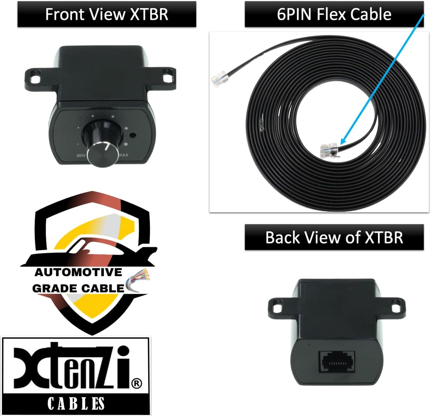Xtenzi XTBR33 Replacment Bass Gain Volume Knob Control Remote KNOB for Z-BR II Remote Level Control Compatiable