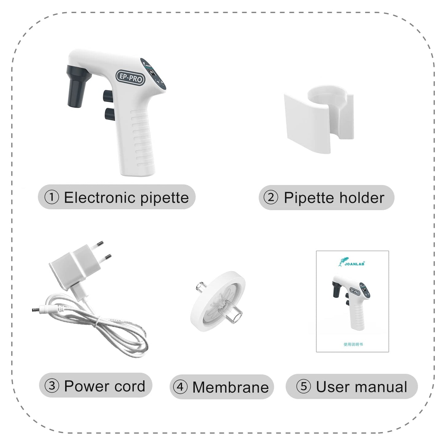 Lab Electric Pipette Controller Digital Automatic Pipettor Motorized Pipette Filler for Biology Chemical