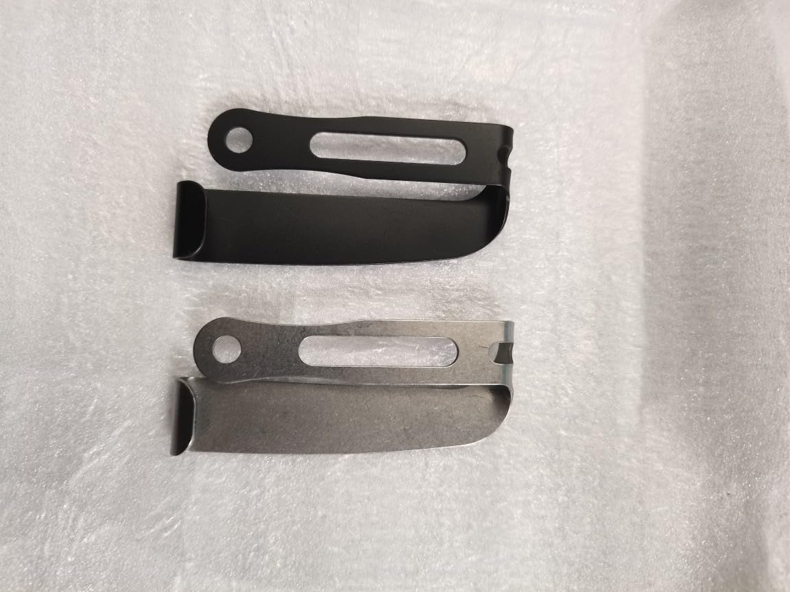 Black Metal Belt Clip Set for Knife Sheaths with Screws, Holster Waist Clips, Holster Making