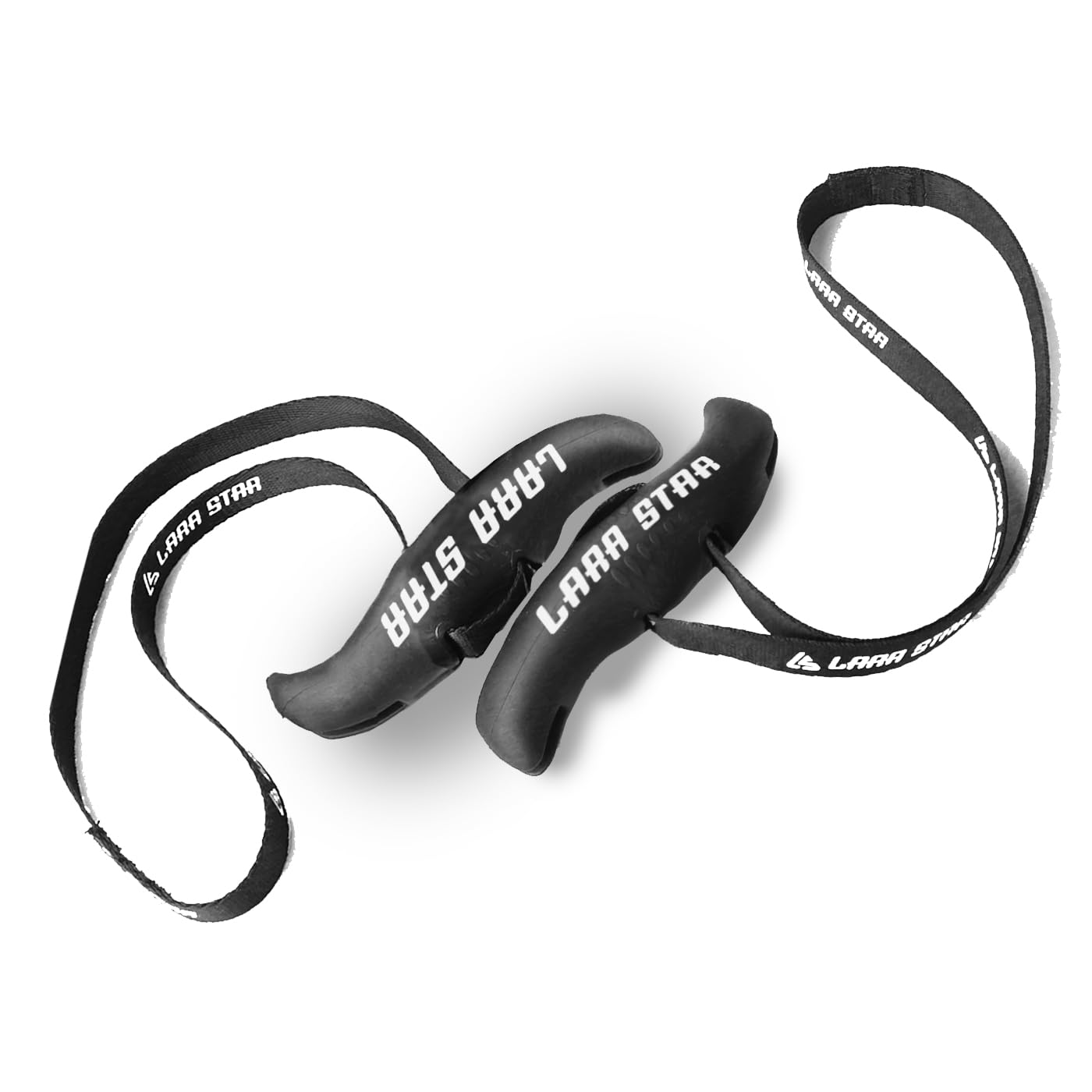 LARA STAR Pull Up Handles Grips Fitness Strap Heavy Duty Cable Machine Training Grip Strength Sling Trainer for Home Gym Pull-up Bars Barbells and Pulling Machines Black (1 Pair)