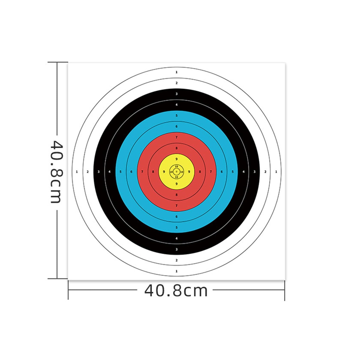 TBONTBY 50Pcs Archery Paper Targets Arrow Targets for Air-Soft, BB Guns, Air Rifles Shooting Accessories Ideal for Daily Shooting Practice for Archery Enthusiasts Beginner, 15.75x15.75inches