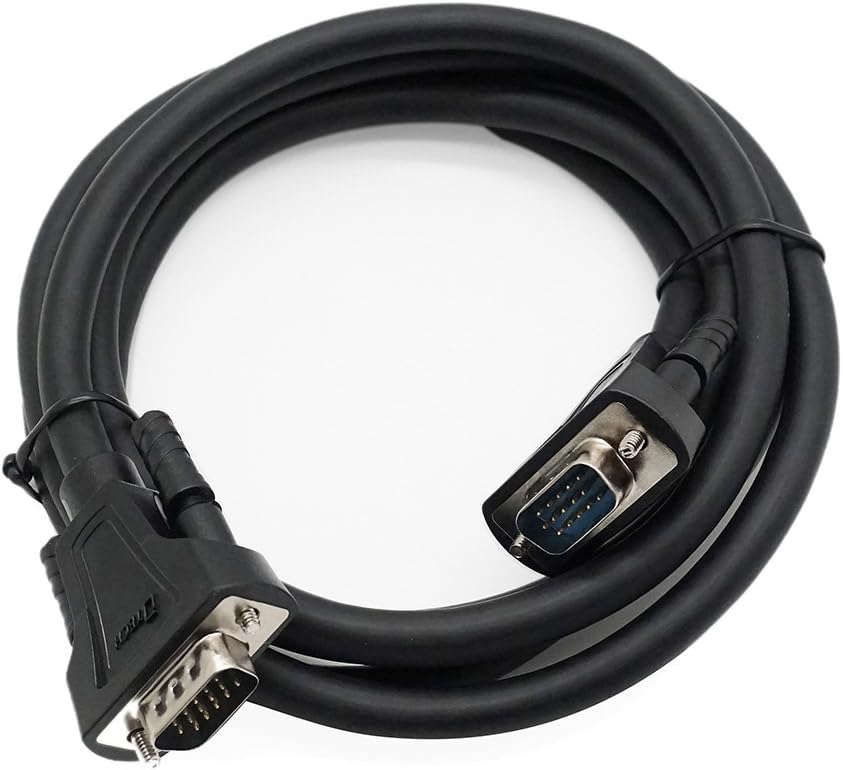 DTECH 3 1080p (1 Feet SVGA VGA Computer Monitor Cable Male to Male Supports High Resolution Meter, Black)