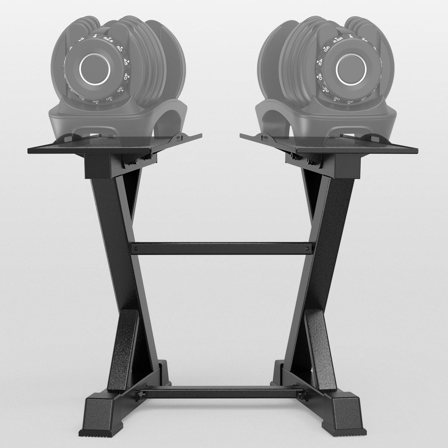 Royal Fitness Adjustable Dumbbell Rack Weight Rack Heavy Duty, Home Gym Dumbbell Storage Stand Holder, Black
