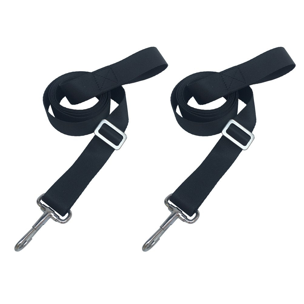 Vtete 2 PCS Adjustable Bimini Boat Top Straps with Loops + Snap Hooks + Eye Straps - 28"~60" Stainless Steel Boat Awning Hardware