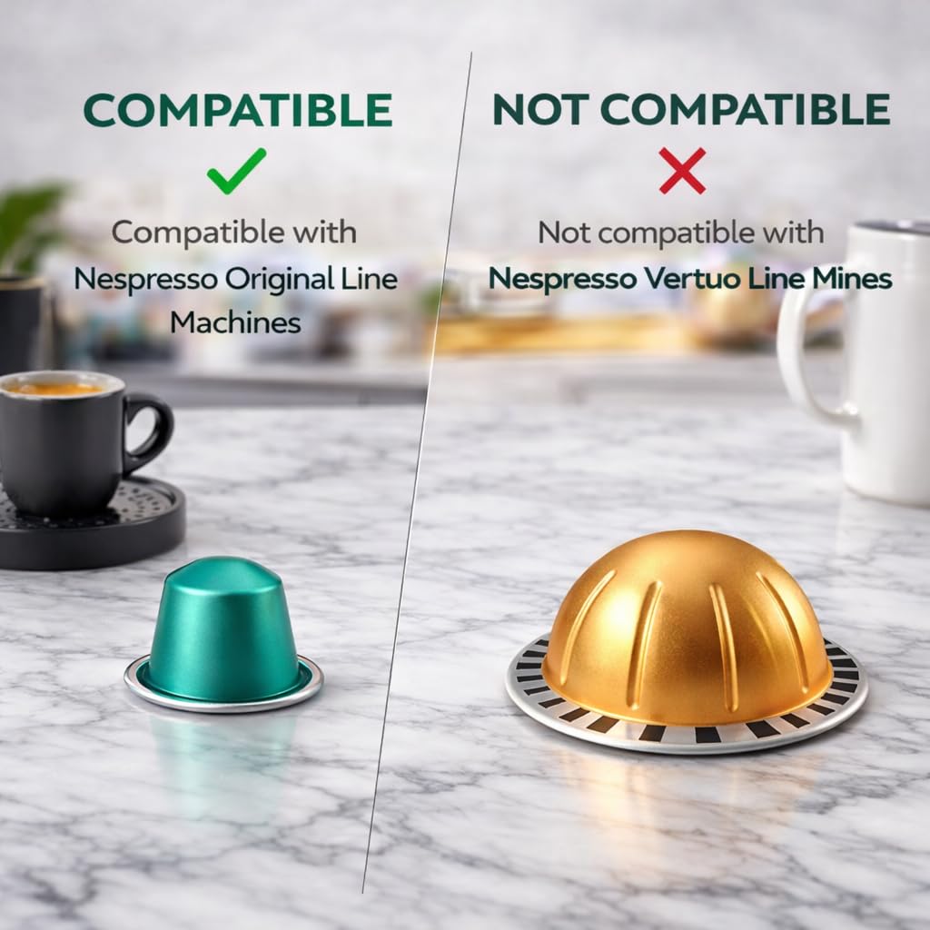 ROSSO CAFFÈ Espresso Coffee Pods, Compatible with Nespresso Original Machines, Reserve Variety Pack, 160 Capsules - Made in Italy