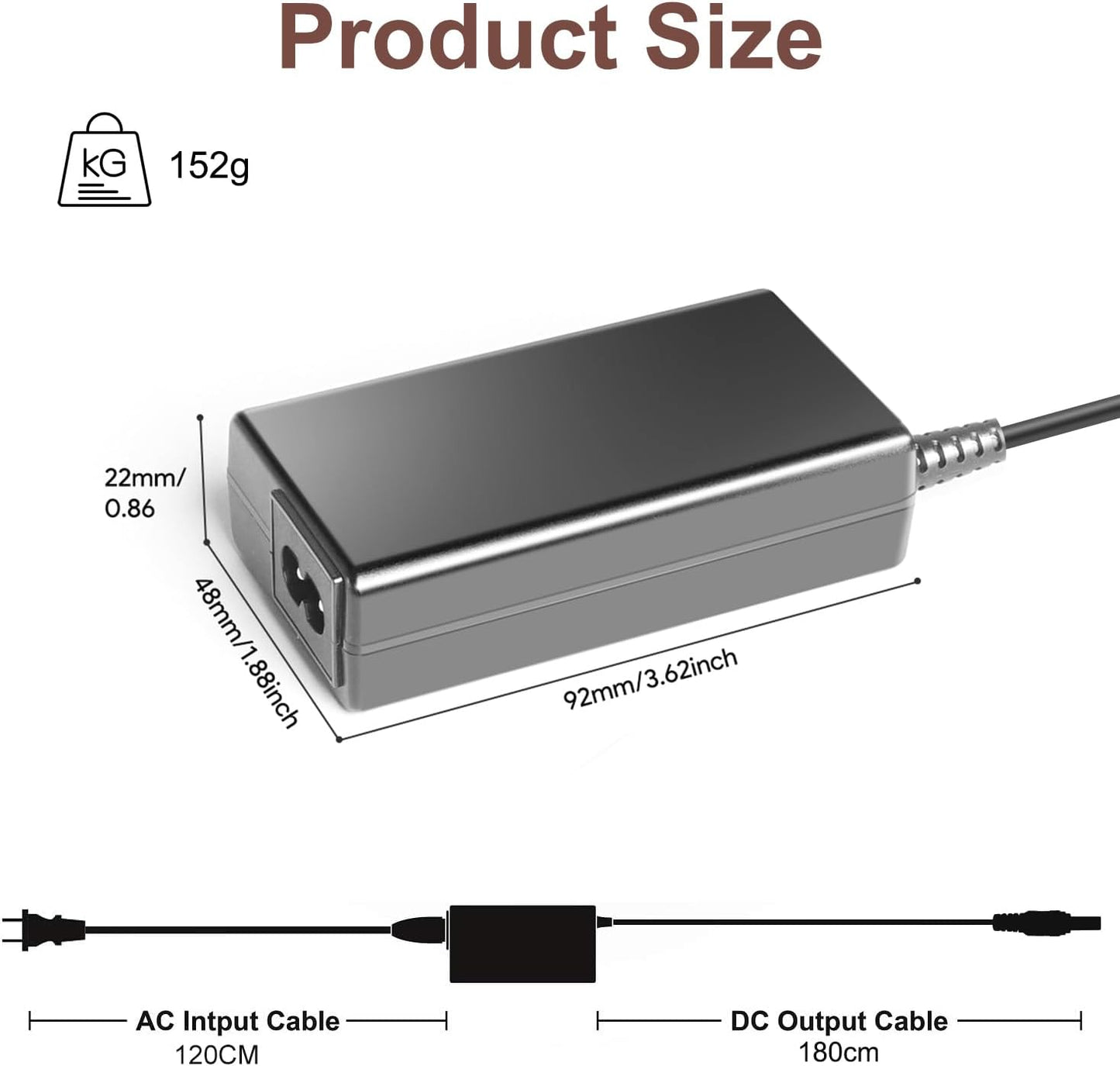 TAIFU 24V 5.1 Inches Dolby AC Adapter Charger Replacement for Ultima Atmos Home Theater Sound Bar for Smart TV Power