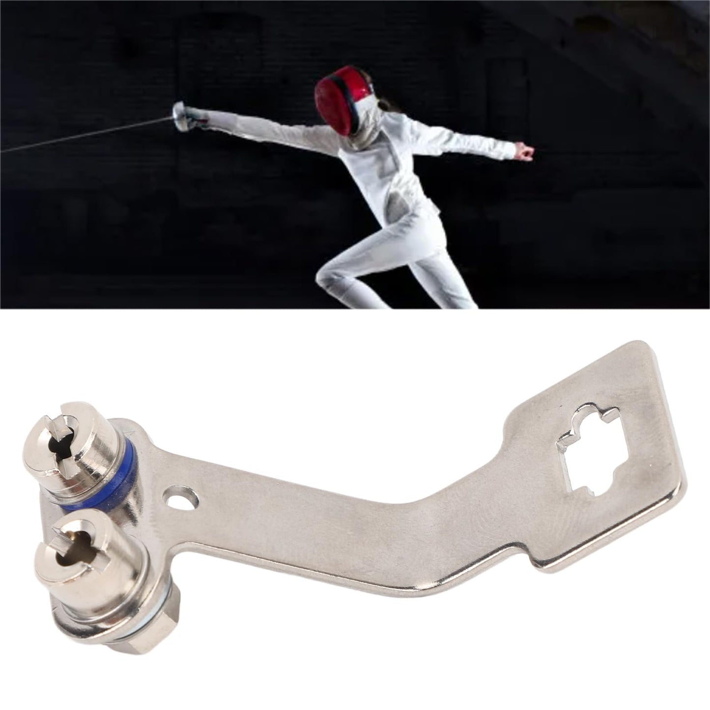 Alomejor Fencing Socket, Premium Stainless Steel Foil Sword Bracket for Training and Competition, with Safe Stable Support for Fencing Enthusiasts and Professionals