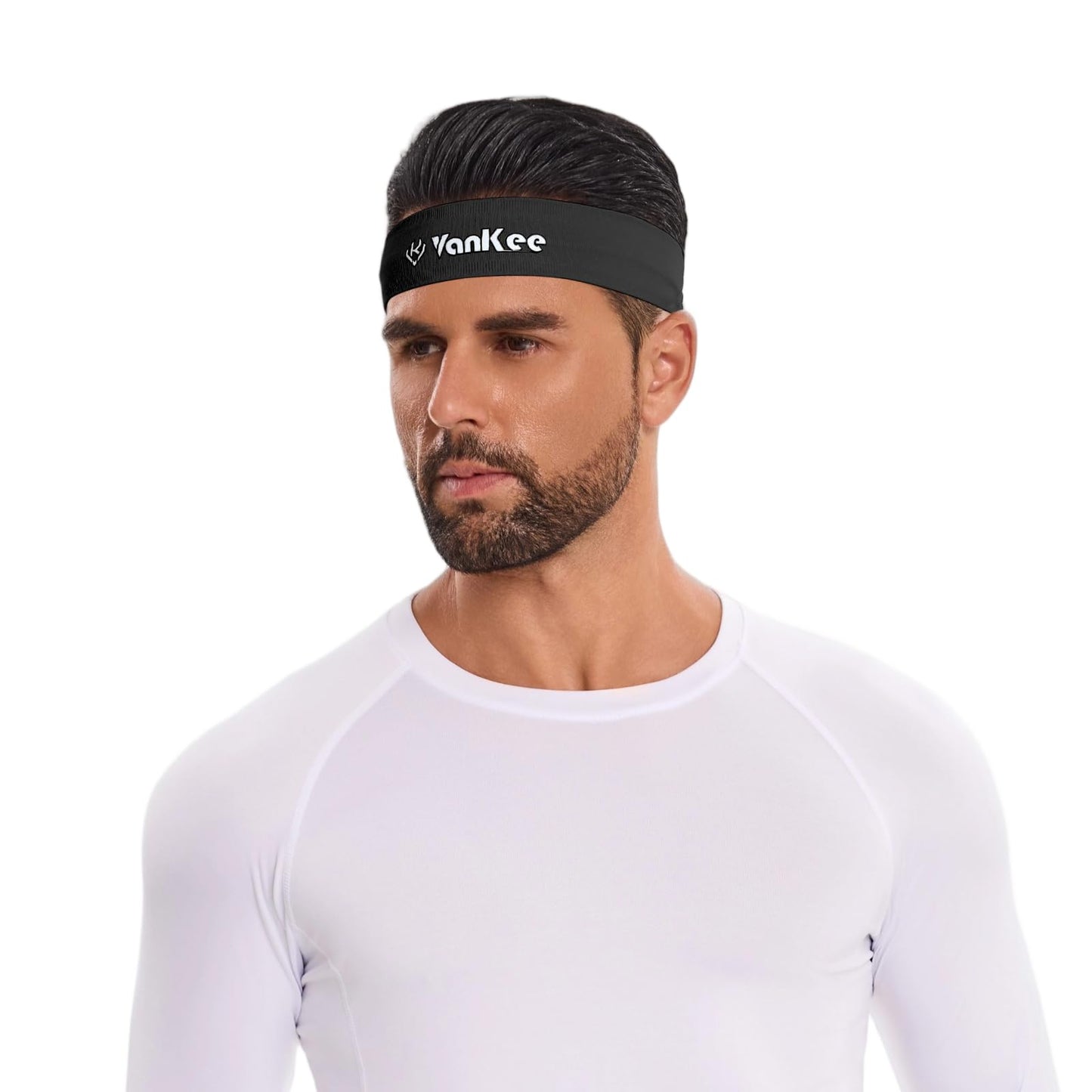 VanKee Sports Headbands for Men Cooling Sweatbands for Women Moisture Wicking Non Slip Workout Athletic for Running Yoga Tennis Basketball Fitness