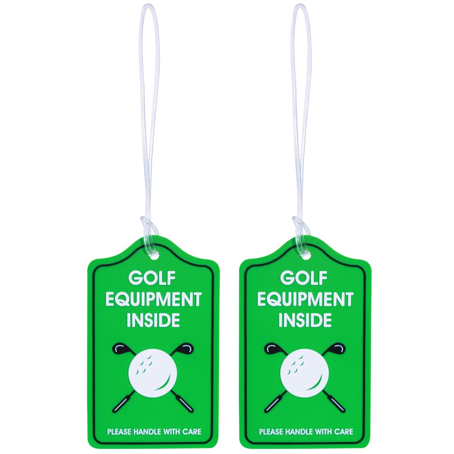 YULEAXIE Golf Luggage Tag, PVC Waterproof Luggage Tag Holders for Golf Bag Suitcase Ship, Durable Label Holder for Golf Equipment Travel Case