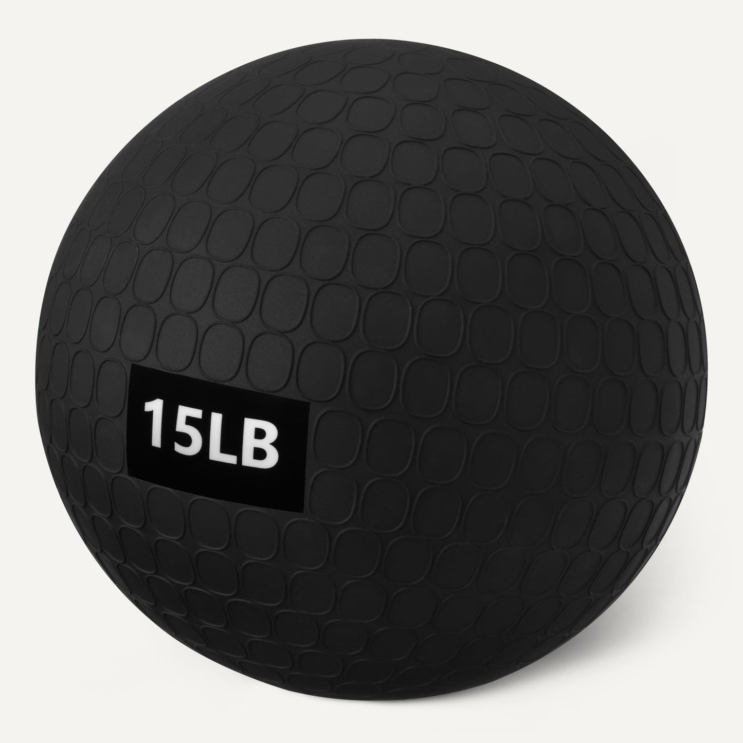 Amazon Basics Heavy-Duty Slam Medicine Ball for Exercise, Weighted Design, 15lb, Black