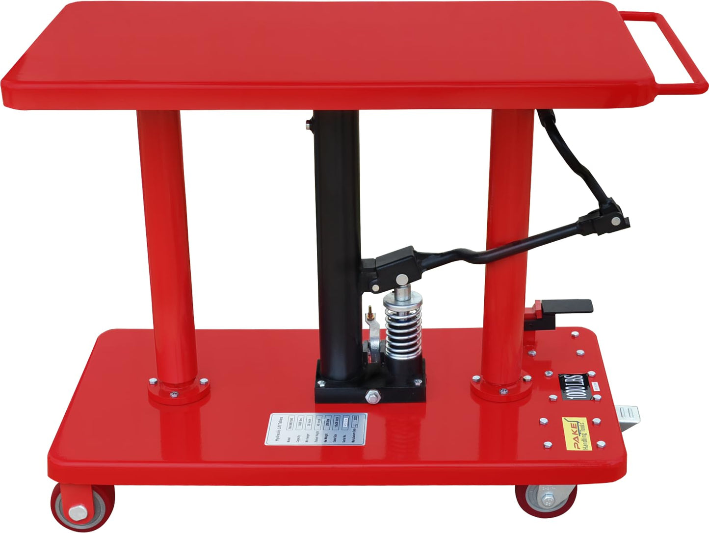 PAKE Low Profile Post Lift Table, 1000 Lb. Cap., 36x18 Platform, 30 to 48 Lift Range