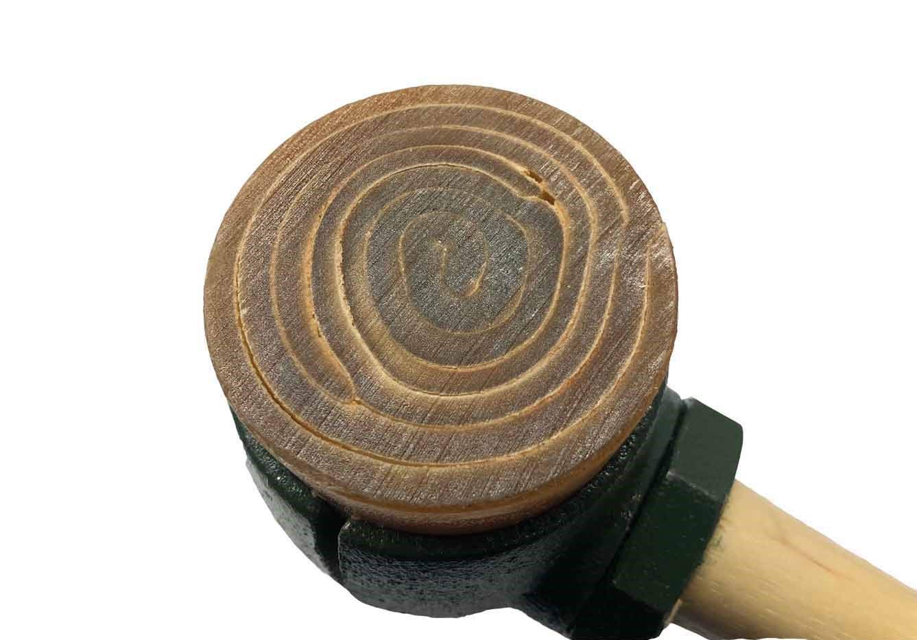 Rawhide Mallet Split Head Hammer #5 GARLAND 31005 with 2-3/4" Rawhide Faces