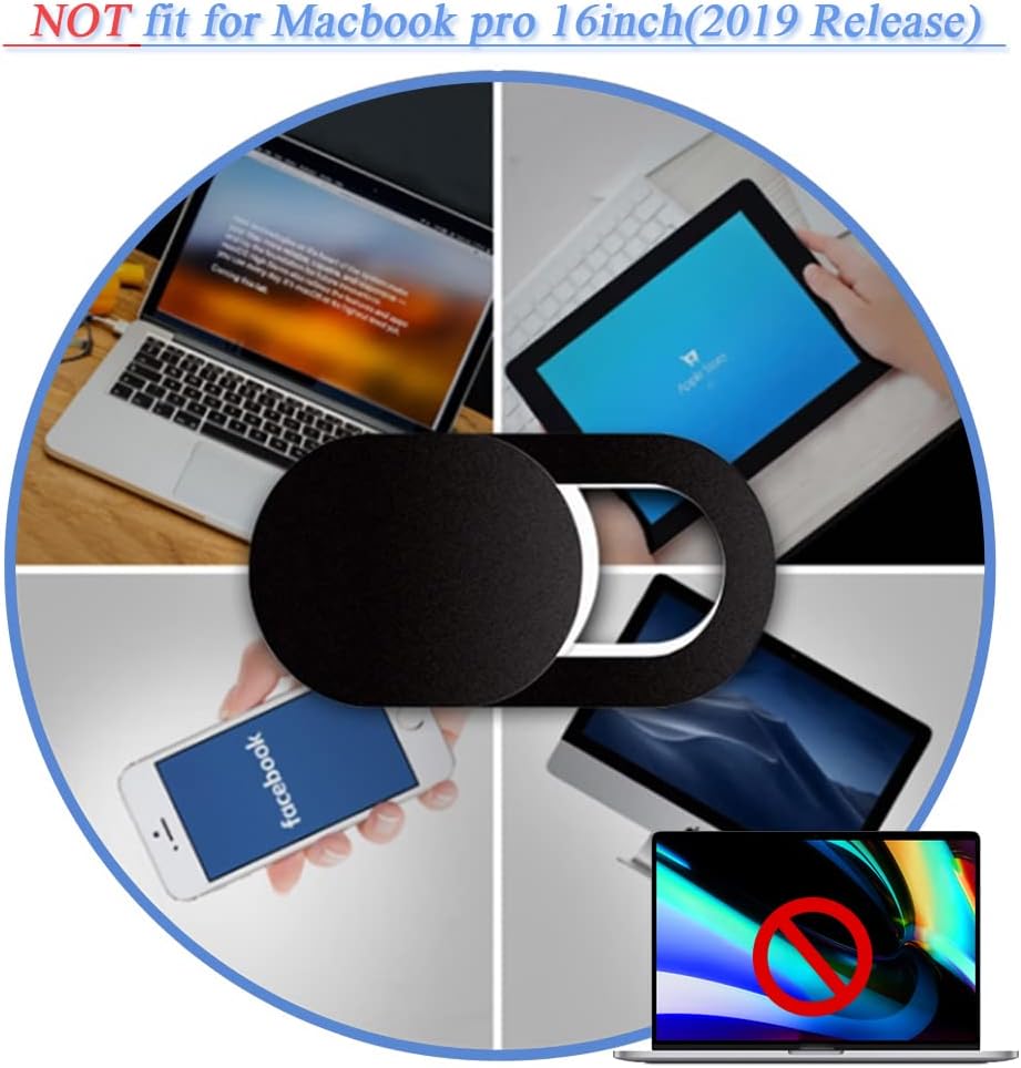 50 0.027-Inch Mesee Pieces Webcam Cover Slider, Ultra Thin Web Camera Protective Privacy Covering Slide Stickers