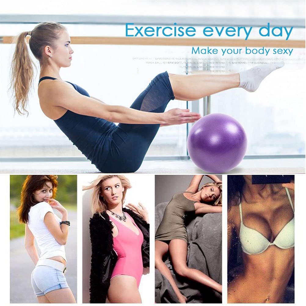Pimoys Small Pilates Ball 9 Inch Small Exercise Ball Mini Workout Yoga Balls for Gym Yoga, Core Training, Fitness, Workout, Stability, Improves Balance