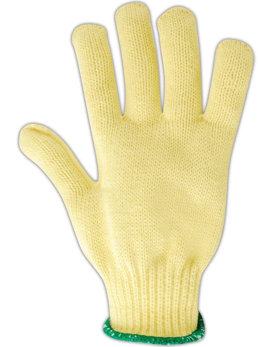 MAGID 590KVT-7 Cut Master 590KVT Kevlar Gloves with Reinforced Thumb Crotch - Cut Level 4, Men's (Fits ), Yellow , Ladies Small (Fits XS) (Pack of 12)
