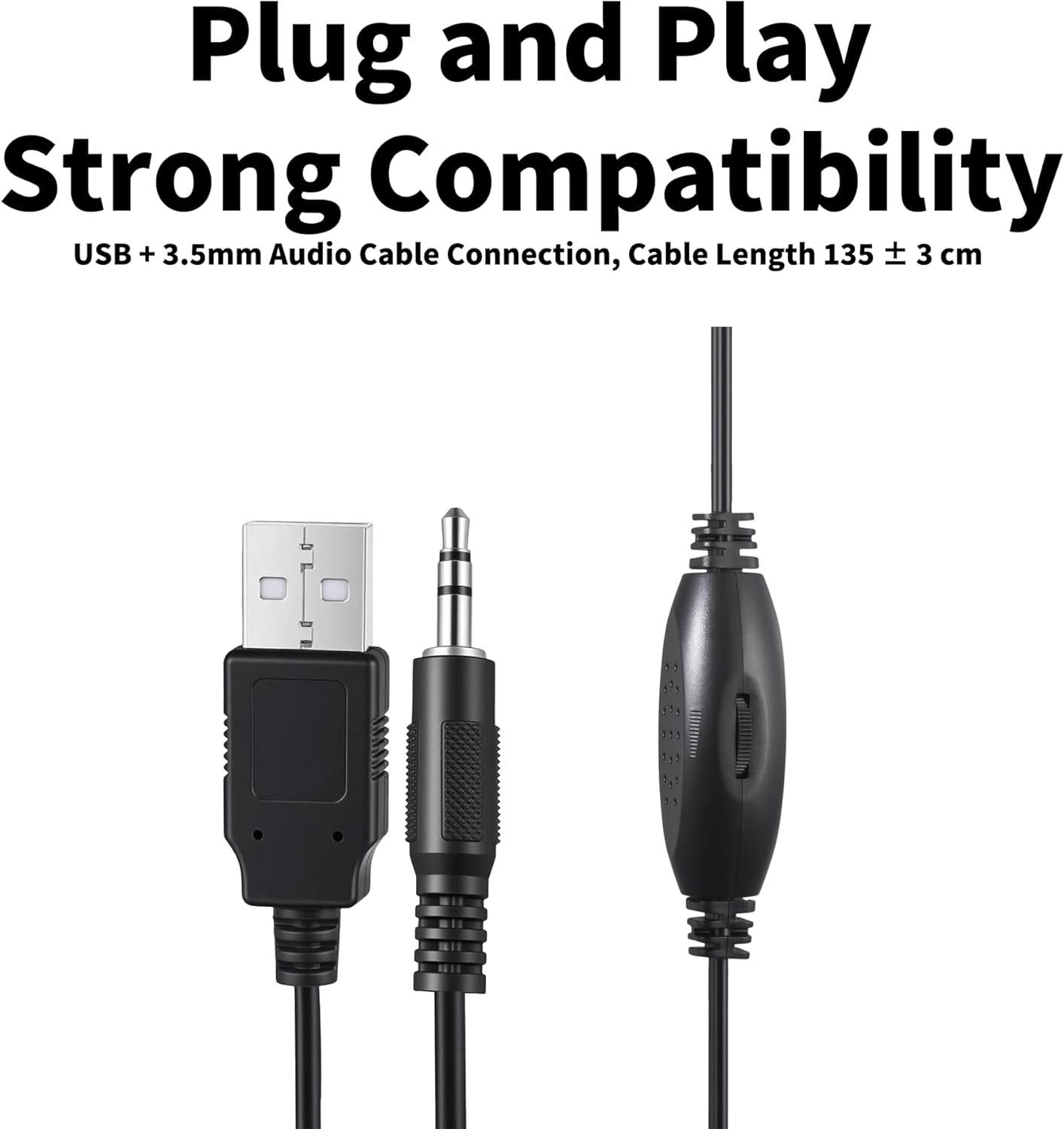 BRYNCO 3.5mm Upgraded Wired Computer Speakers for Desktop PC and Laptop, USB-Powered with Audio Jack, Rich Bass & Clear