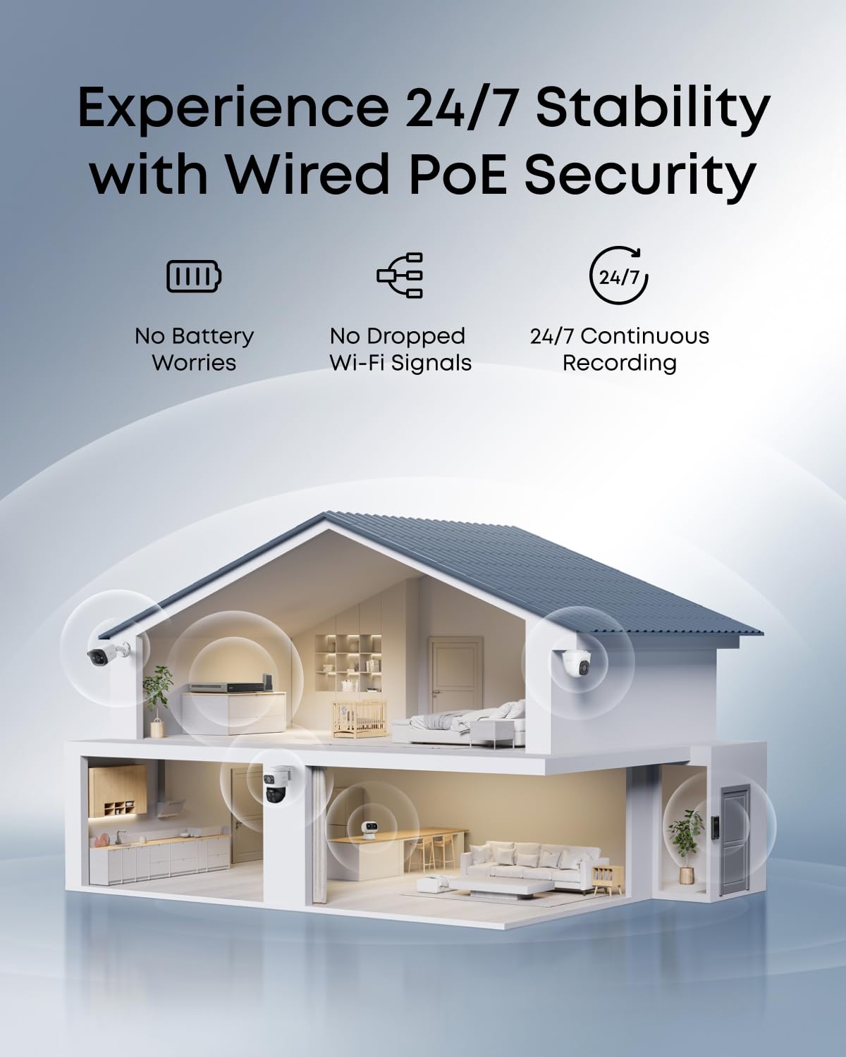 eufy 4K NVR Security Camera System S4 Max, Power Over Ethernet, Wired, 24/7 Recording, Triple Lens Bullet-PTZ Cam, 360° PTZ, Up to 16CH, Cross-Cam Tracking, 8× Auto Zoom, Smart Video Search, 2TB HDD