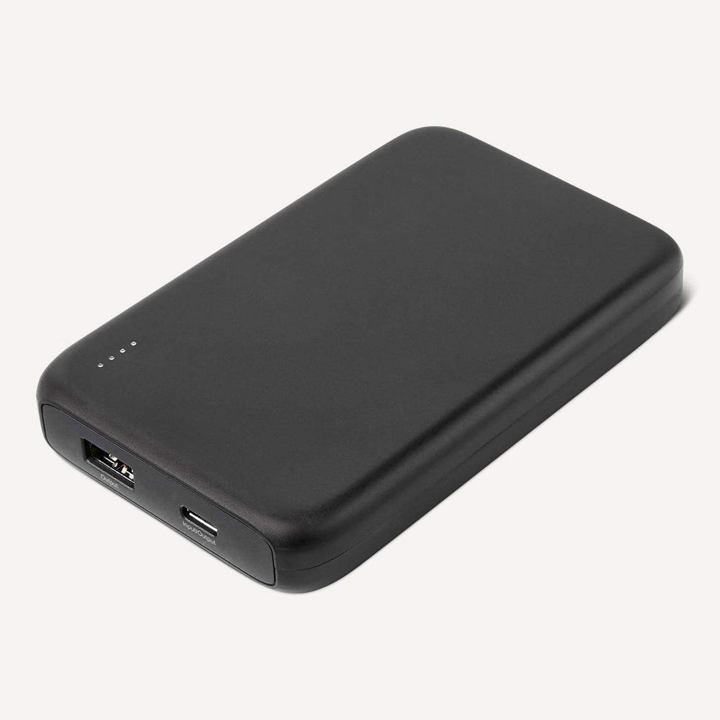 Amazon Basics 10,000 Slim Portable Charger Power Bank with LED Display, mAh, Black