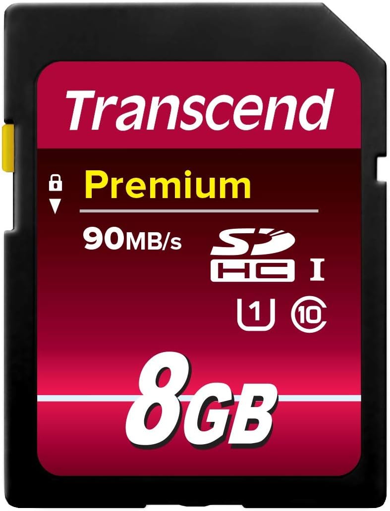 Transcend 8 10 (TS8GSDU1) GB High Speed UHS Flash Memory Card