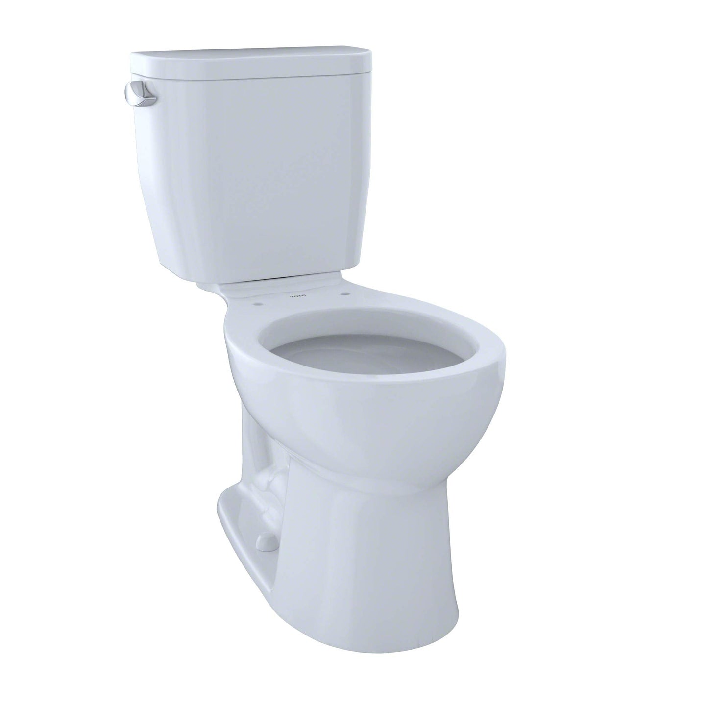 TOTO® EntradaTM Two-Piece Round 1.28 GPF Universal Height Toilet, Cotton White - CST243EF#01
