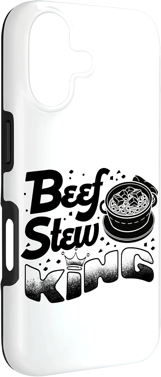 Beef Stew Meat Lover Hearty Comfort Meal Designs 17 Beef Stew King Meat Lover Crown Legend Icon Case for iPhone