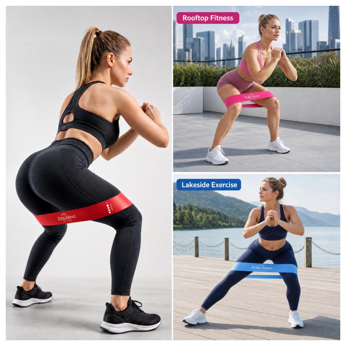 5-Pack Workout Resistance Bands: Elastic for Strength, Stretching, Pilates & Yoga. Home Gym Equipment for Men/Women, Suits Physical Therapy, Leg/glute/arm Training—Practical, Multi-use. (Colorful)
