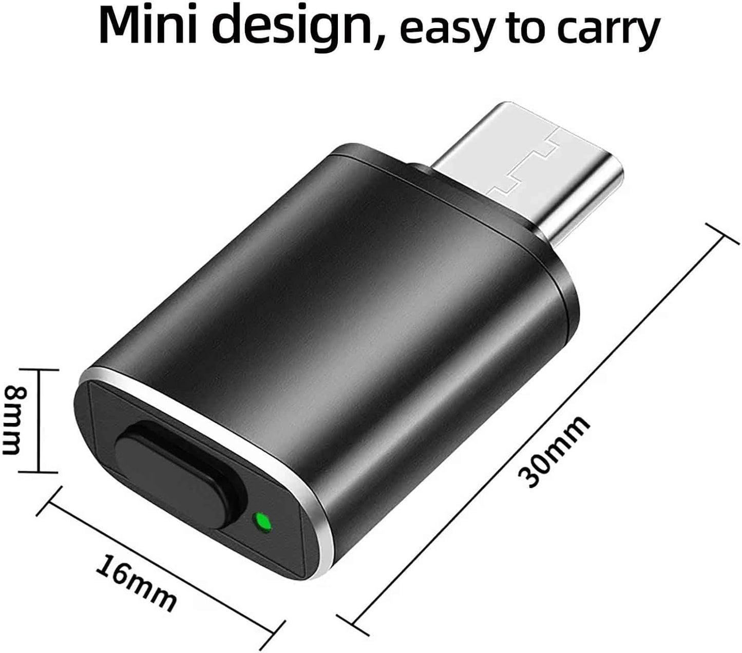 Sisyphy Undetectable USB C Mouse Jiggler with Multi-Track Modes