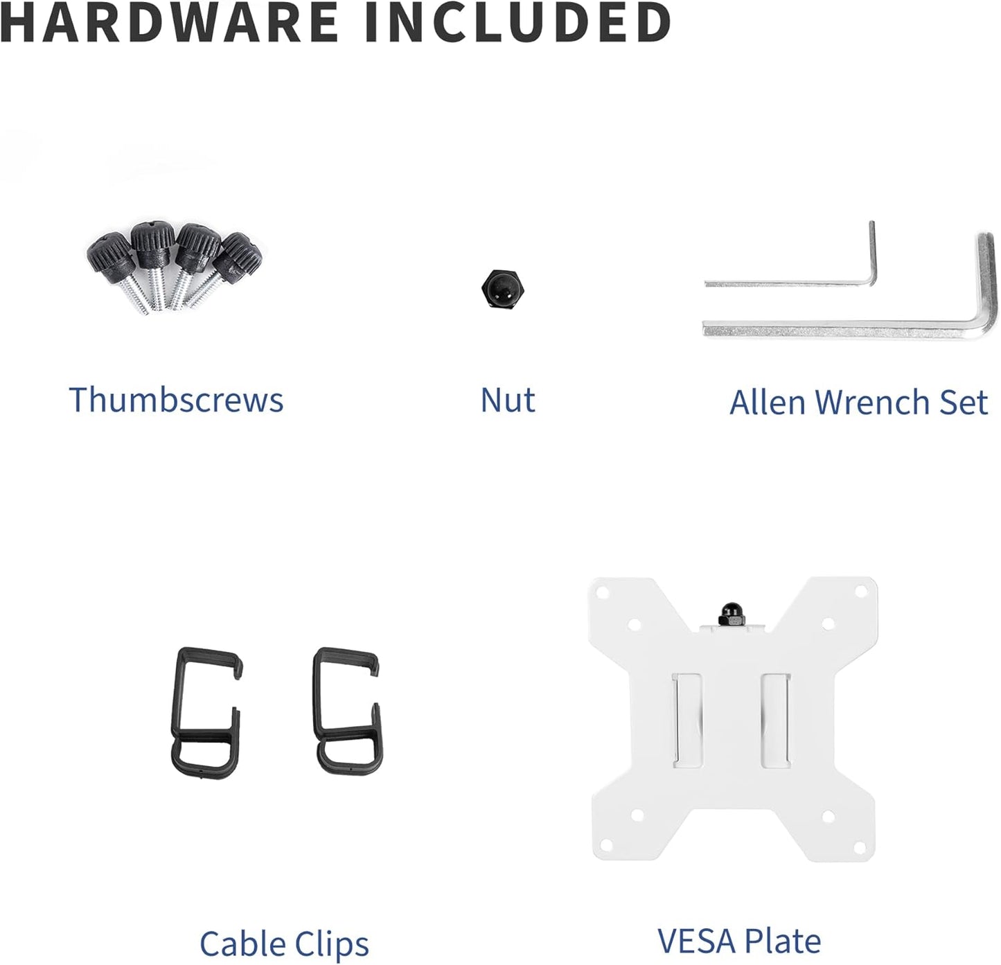 VIVO 1 27 inches, PT-SD-AM01AW Fully Adjustable Single Monitor Arm for Desk Mount Stand, Monitor Arm for Screen up