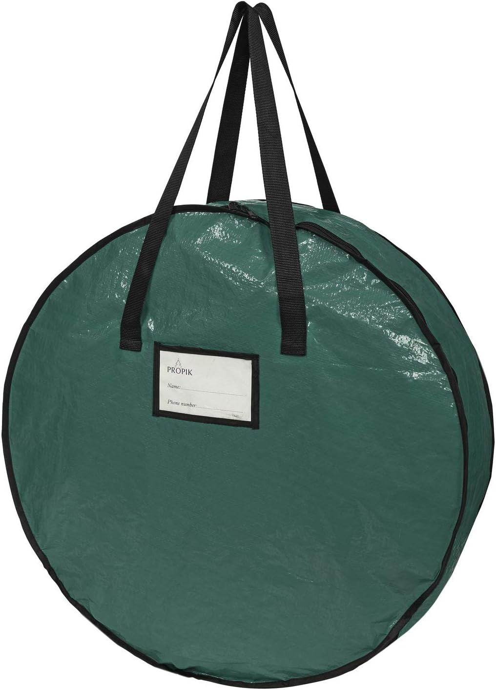 ProPik Christmas Wreath Storage Bag - Heavy-Duty Tear Resistant Holiday Container | 30” X 8” (Green)