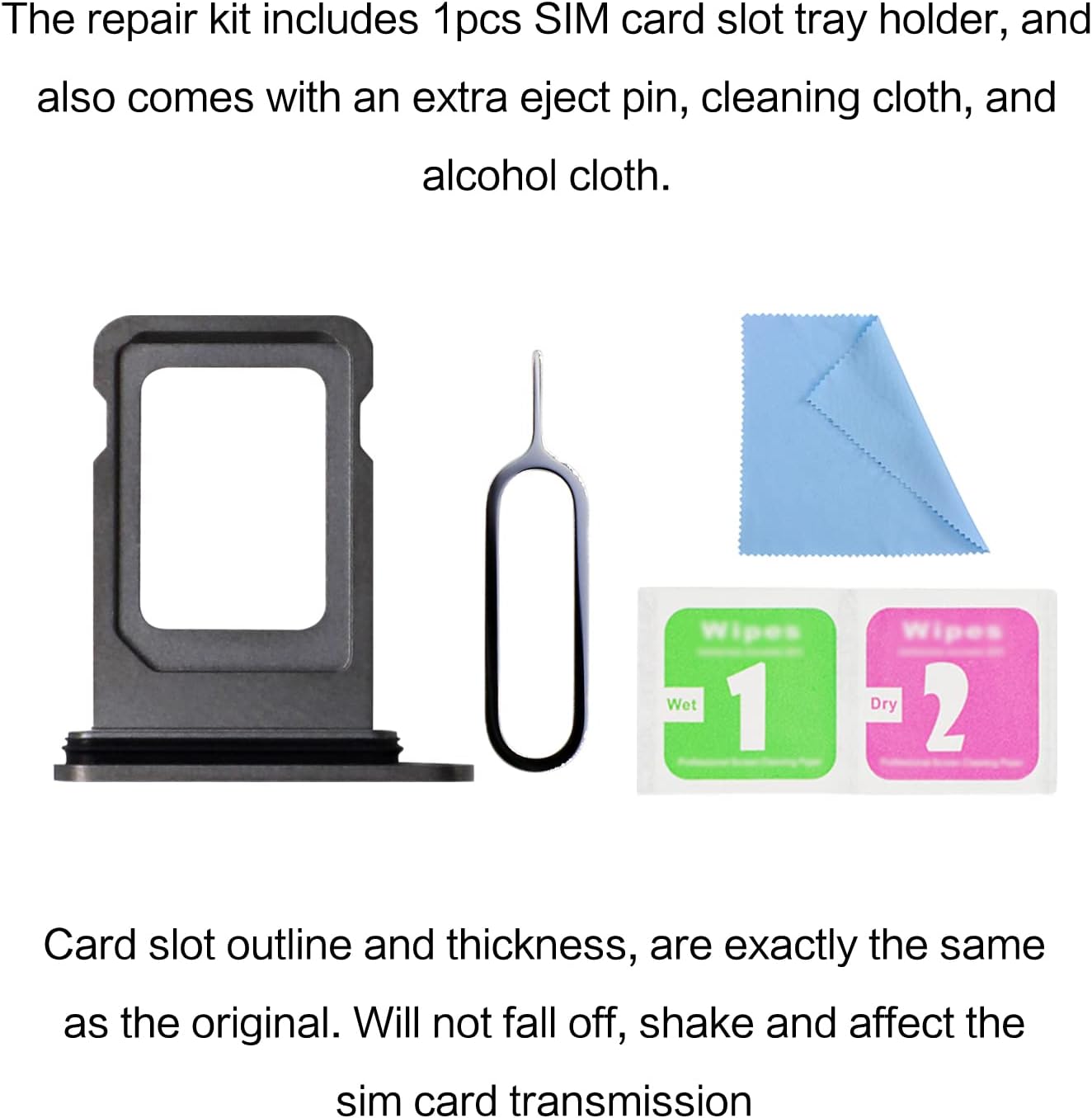 13 13 ASDAWN Replacement for iPhone Pro Max SIM Card Slot Tray Holder Compatible with iPhone Pro SIM Card Tray Slot