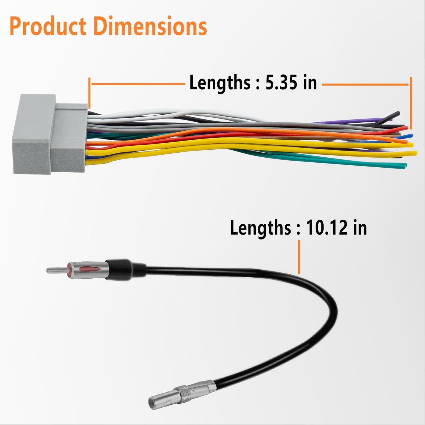 Bedalio 2003-2007,Dodge 2002-2007, 2000-2007 Radio Wire Harness with Antenna Adapter Plug Compatible with Jeep ram