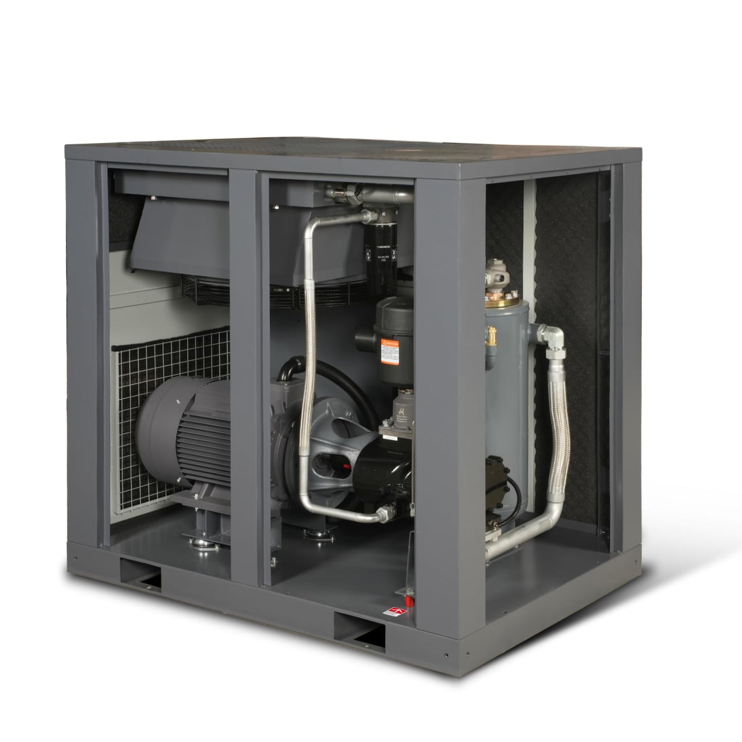 MechMaxx 220CFM Industrial Rotary Screw Air Compressor 50HP 116PSI 230V 3Phase Industrial-Grade,Model M50AC230