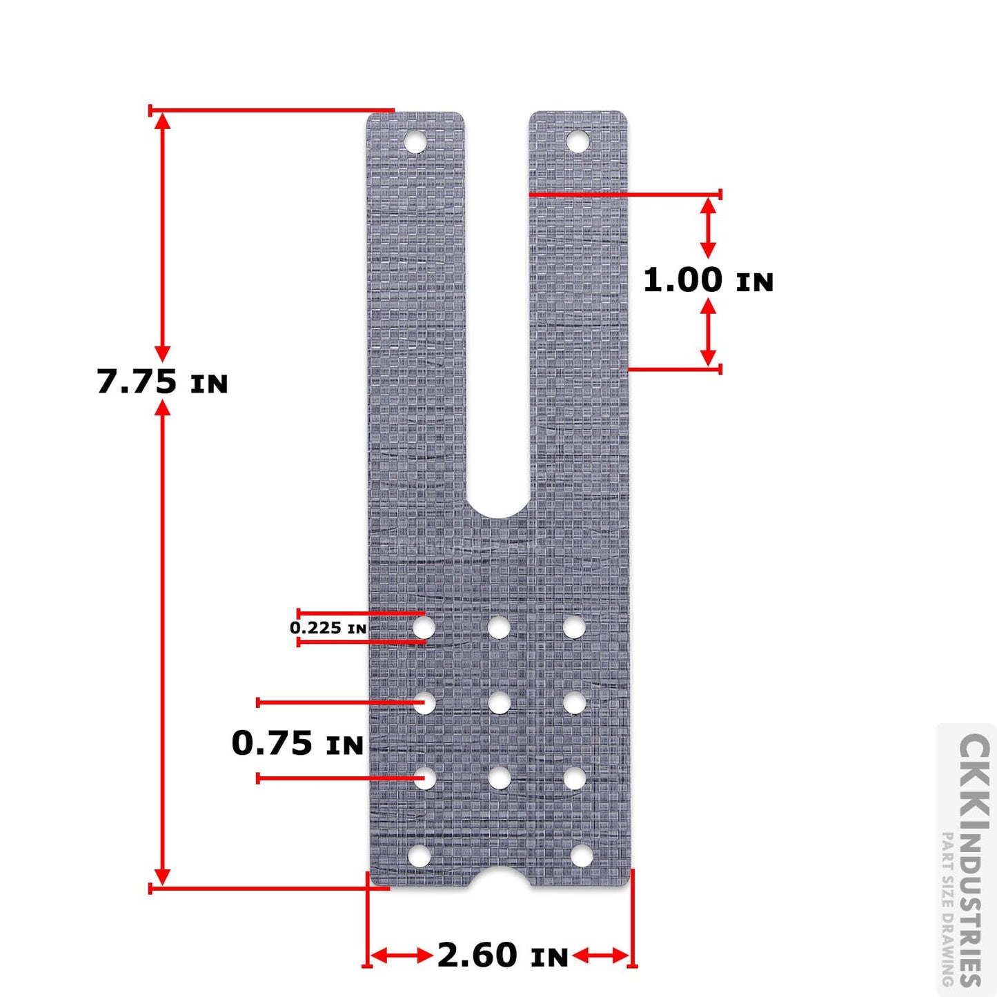 Curv Dual Molle Adapter - (Black) - (No Hardware) - (3.00in) - USA Made, Customizable Carry Angle, Dual Mounting Arms for Tactical Gear, for Military & Law Enforcement