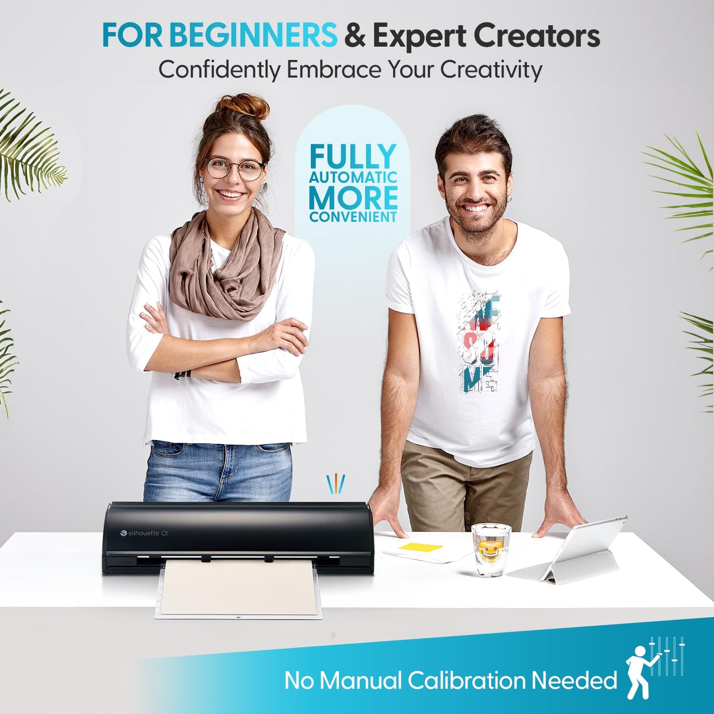 Silhouette America Cameo 5 Alpha (α) - Smart Cutting Machine for Print & Cut - Quiet Operation with AutoBlade, Studio Software, Cutting Mat- Matte Black (Deluxe Bundle)