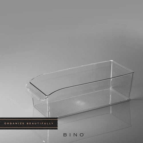 BINO Plastic Storage Bins - Large Multi-Use Fridge/Freezer Organizer | BPA-Free with Built-In Handle