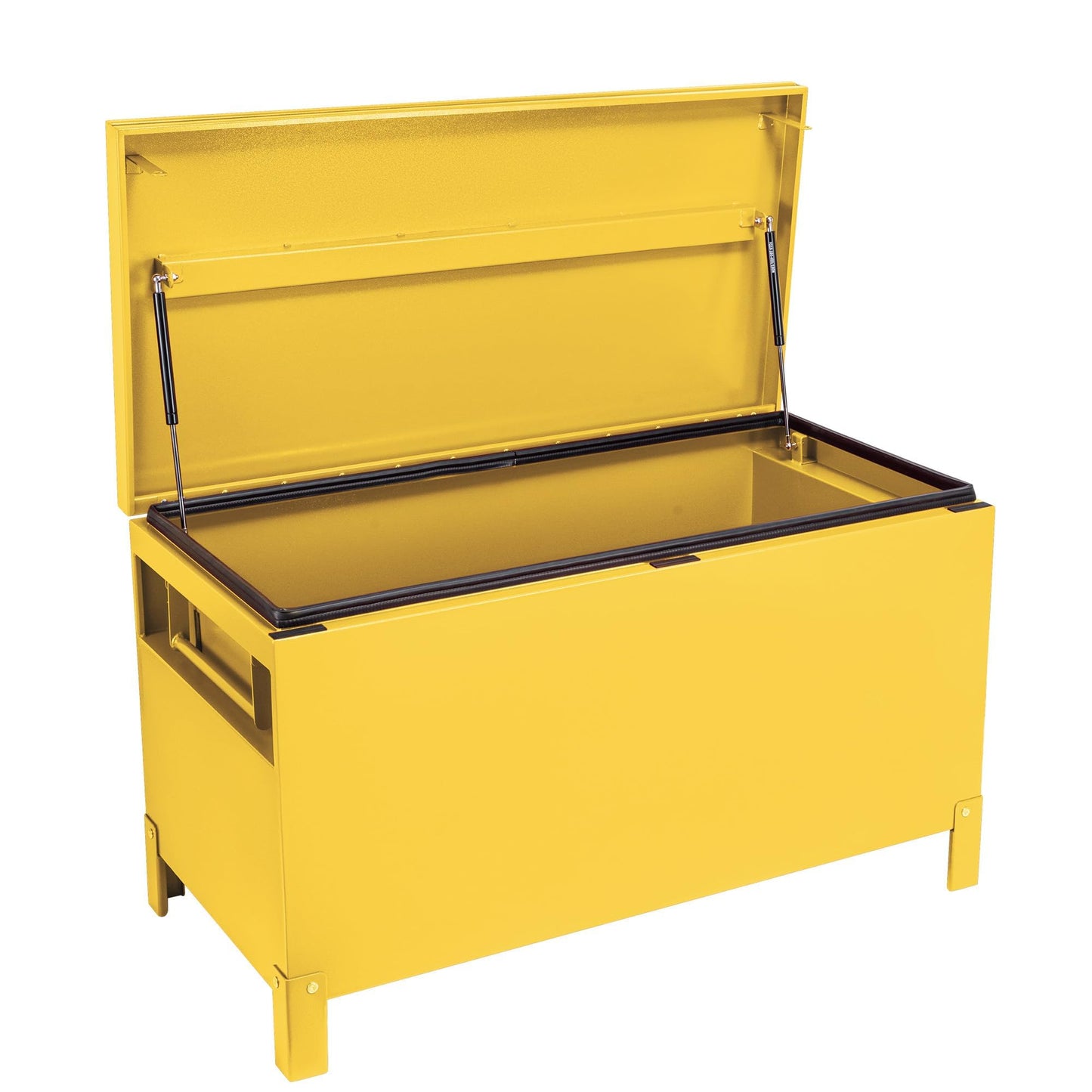 EliteEdge 48 X 24 x 28 Inch Steel Truck Tool Box, Heavy Duty Jobsite Toolbox Chest, Job Site Storage Drawer System for Truck Bed, Pickup, RV, Trailer, Yellow