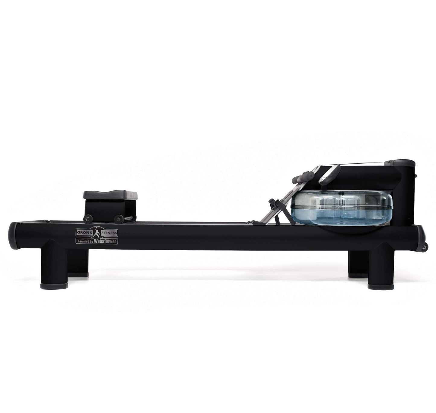 WaterRower Gronk Fitness M1 Hi Rise Water Rowing Machine with S4 BLE Monitor | Limited Edition Low Impact Cardio Workout Machine | Commercial Grade Water Rowing