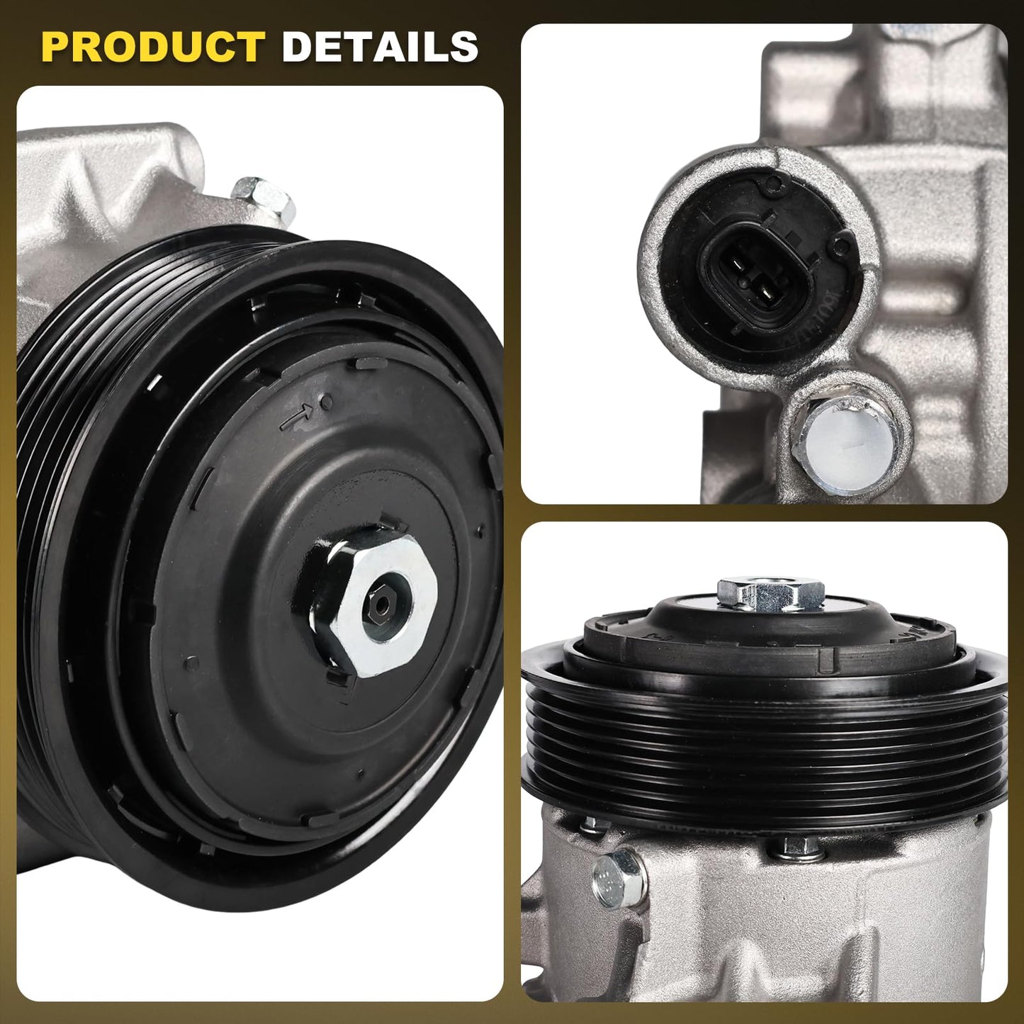 GIVEMER CO29198C Air Conditioning AC Compressor with Clutch Compatible with Toyota Corolla 1.8L 2014-2022, Corolla iM 1.8L 2017-2018,Replaces 198339, 8831002850, 8831002851