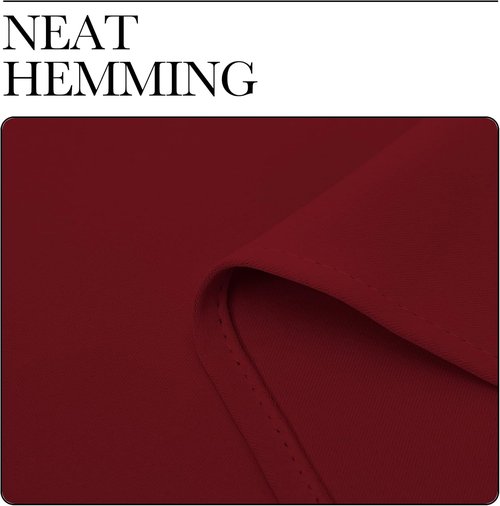NICETOWN Burgundy Red Blackout Curtains - Thermal Insulated Drapes for Bedroom | 78" Length, 42" Wide, 2 Panels