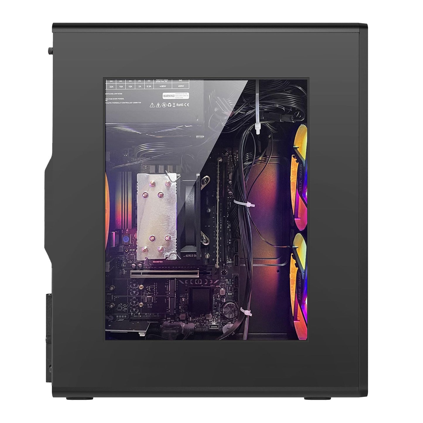 GPVHOSO Desktop Computer Tower PC, Intel Core i5 4570, 16GB DDR3 RAM, 512GB SSD, Windows 11 Home, Business Desktop with Wi-Fi 6, USB 3.0 and HDMI, Ideal for Work & Study