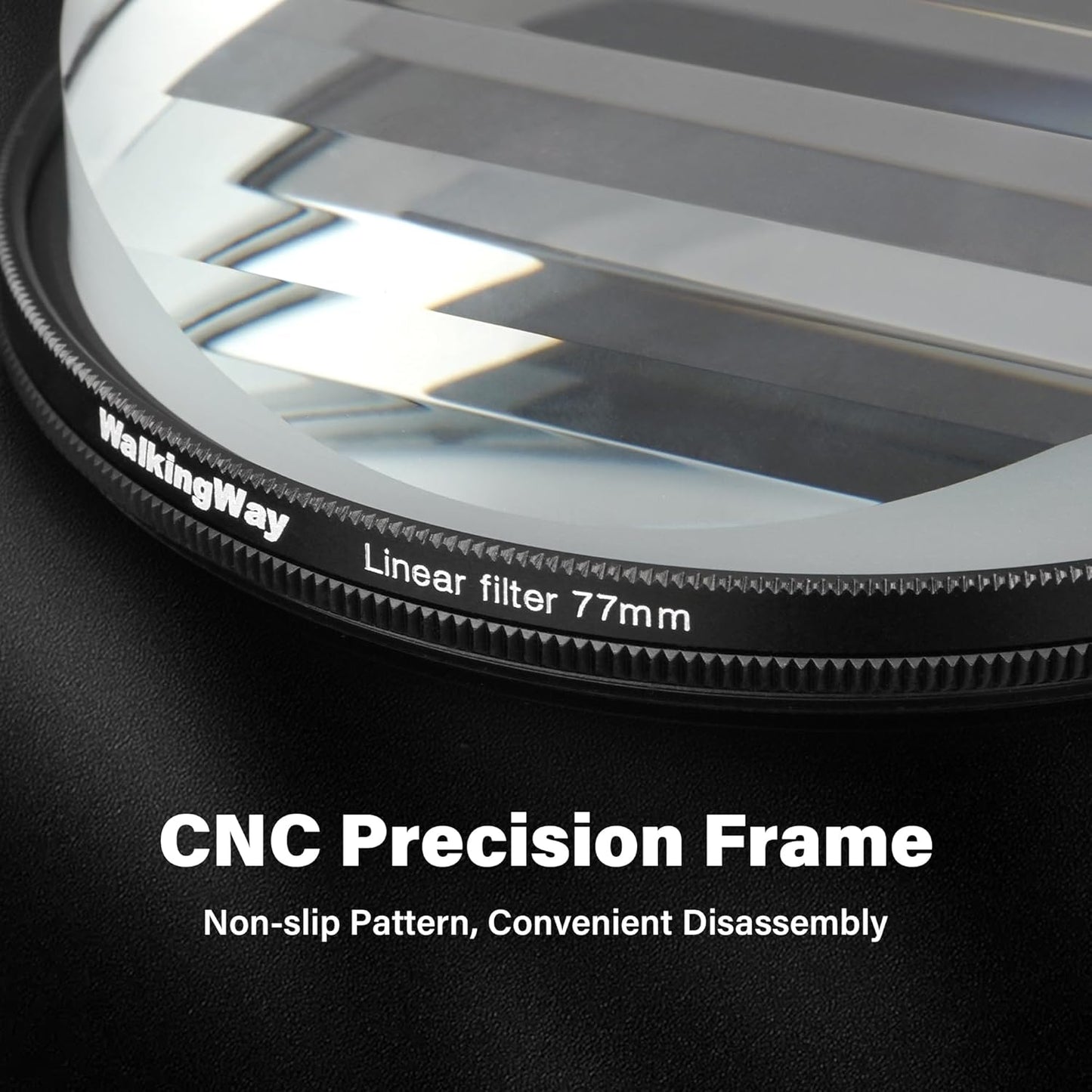 Walking Way 49mm Linear Prism Filter for Camera Lenses Creative Photography Premium Material with Foreground Blur