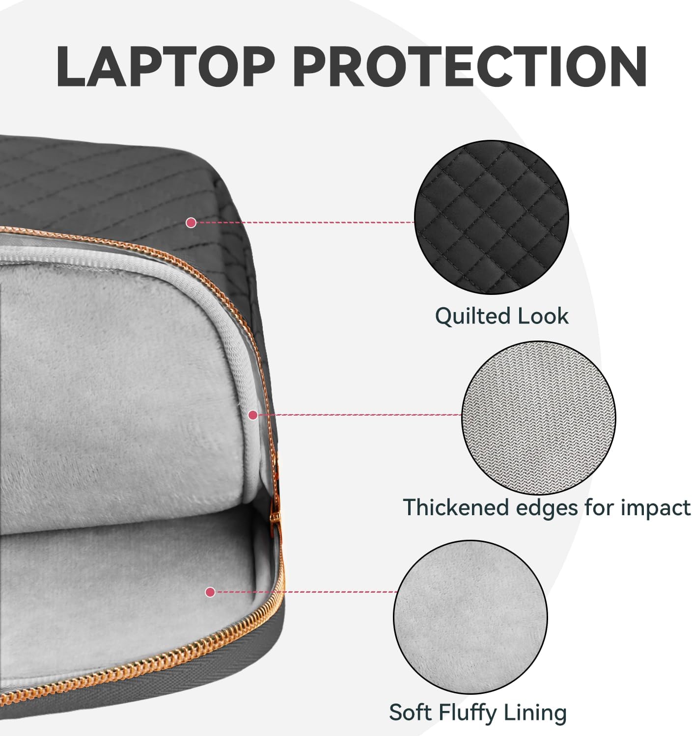 Lausiax 14 Inch Envy/14 M5/Dell Laptop Bag Case for Women Men Compatible with HP Chromebook OmniBook MacBook Pro Pro
