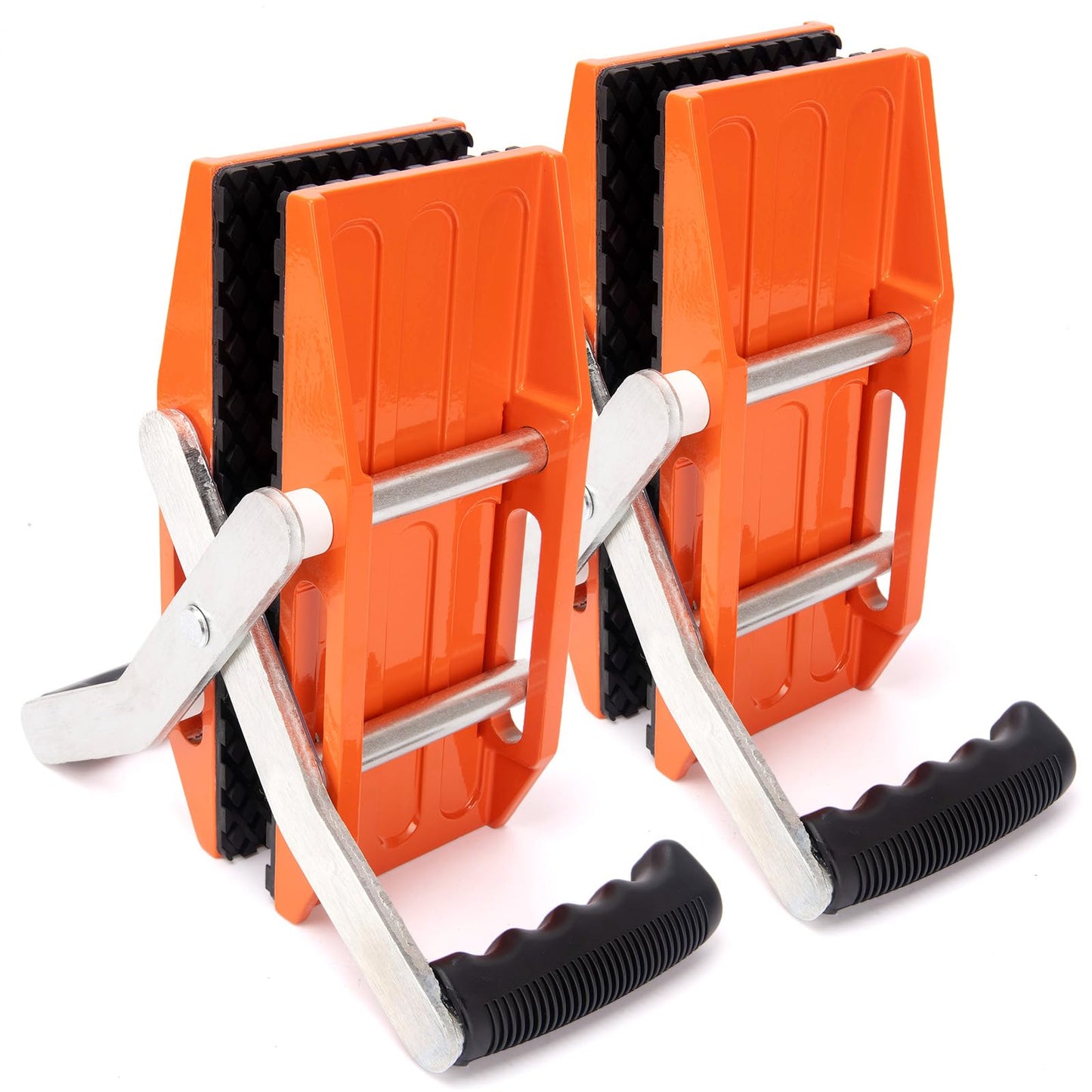 2 PACK Granite carrying clamps,Double handed stone carrying clamps,stone panel carriers Lifting Tools 660lbs Transporting Heavy Duty Carry Clamp for Glass Quartz Slabs Marble with Rubber-lined
