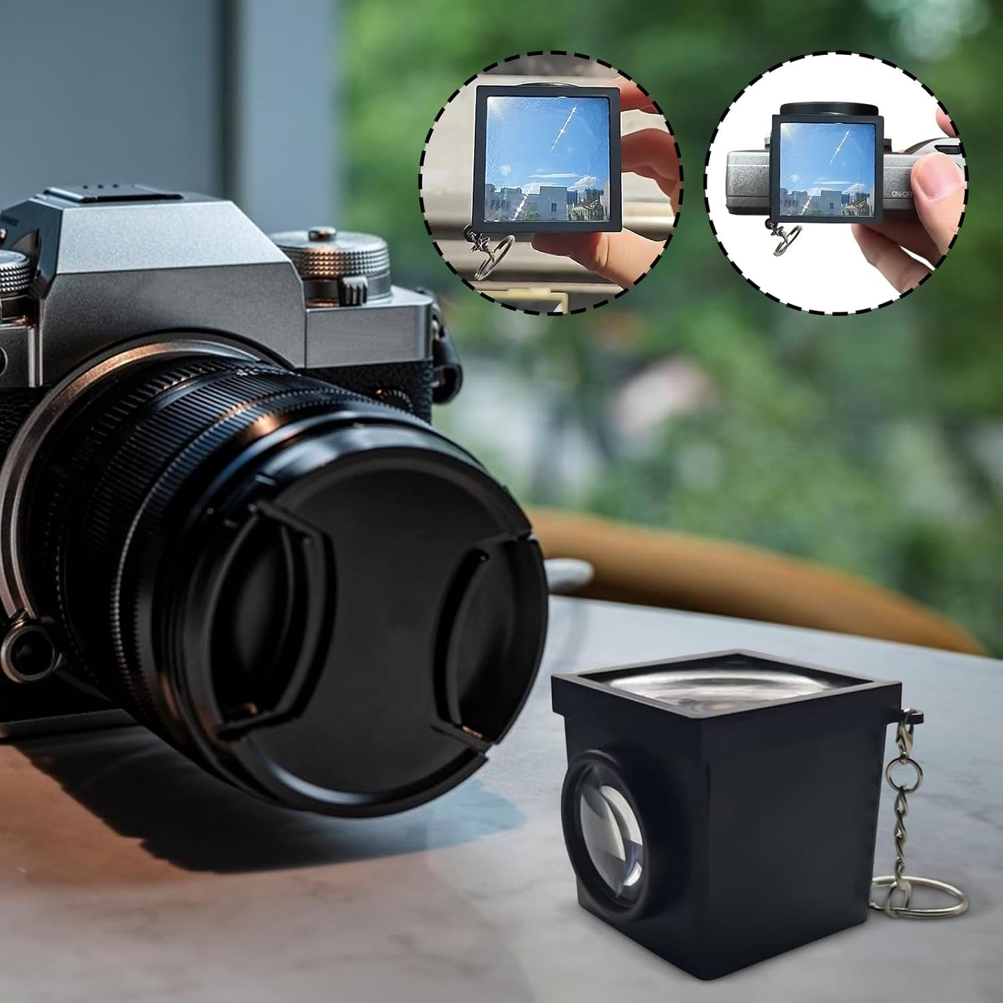 Generic 5x5cm, Waist Level Viewfinder, with Adaptable Optical System, Retropia Optical Waist Level-Viewfinders