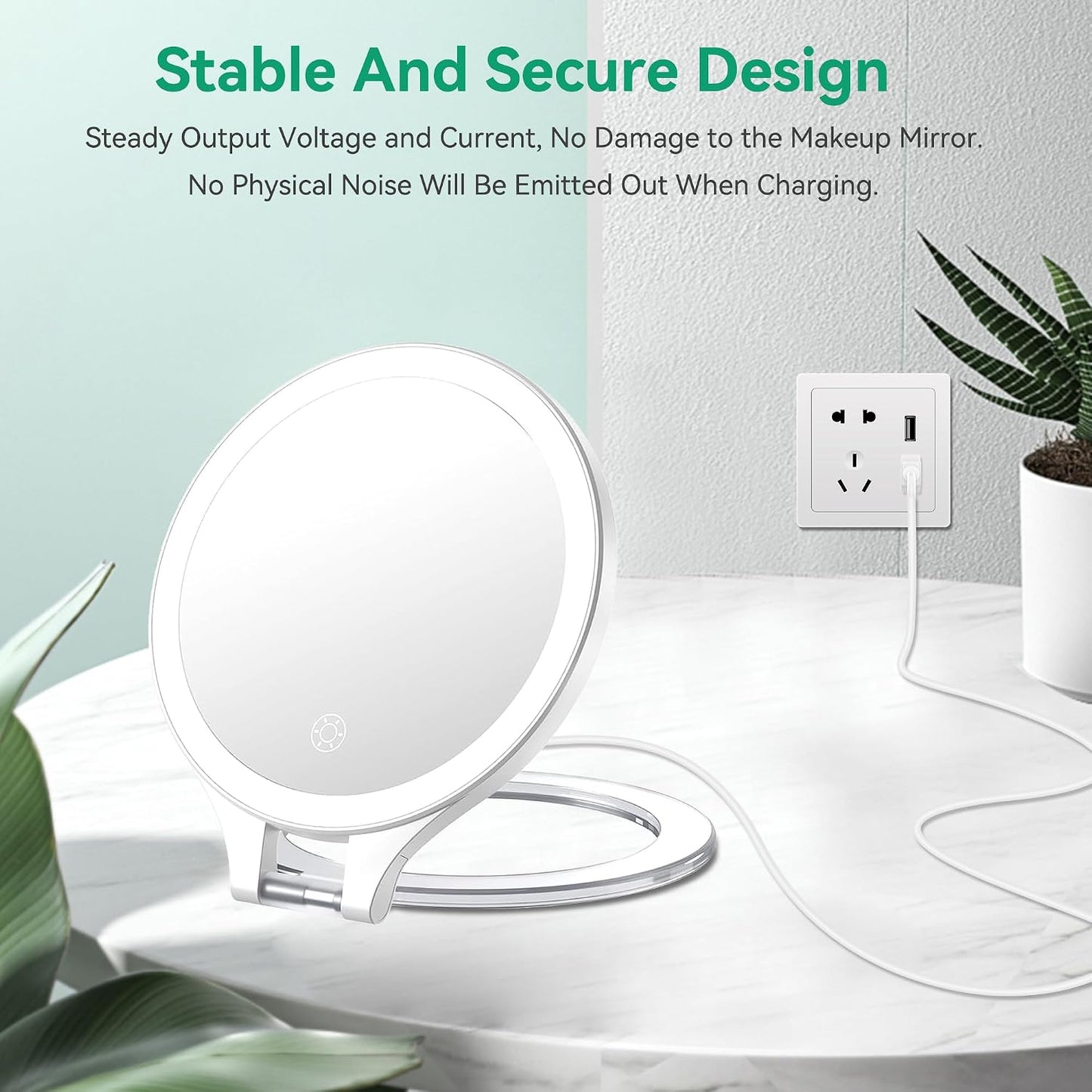 FITE ON 3.3ft S-100 White Micro USB Power Charging Cord Cable Lead Compatible with Sound Oasis White Noise Machine
