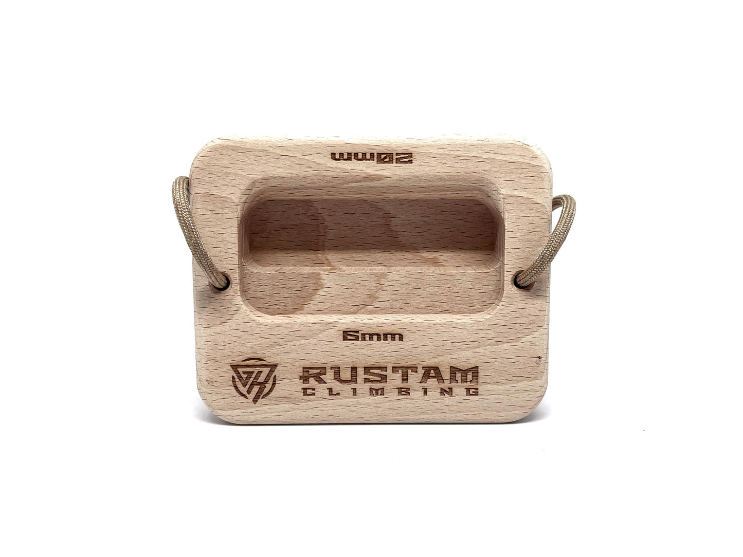 RUSTAM CLIMBING QuadRock Portable Hangboard for Rock Climbing - Compact Finger Board Trainer for Grip Strength & Fitness | Non-Slip, Portable & Lightweight Hang Board, Wood