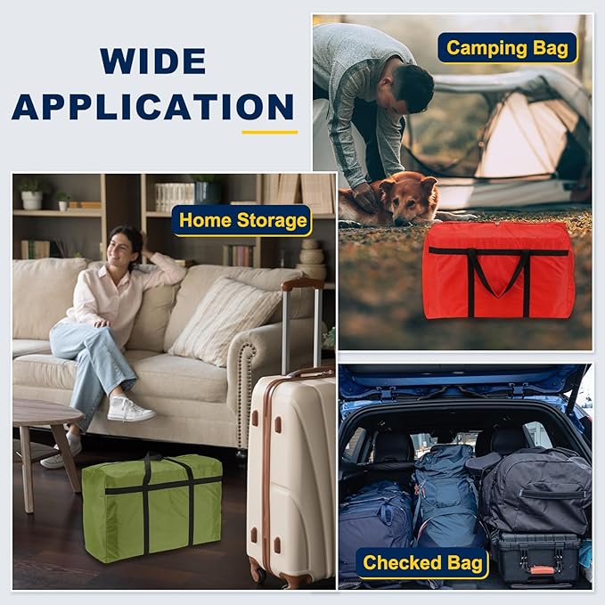 Extra Large Duffle Bag, 39 x 23 x 11 in Travel Big Duffle Bag with Zipper Handle Storage Foldable Waterproof Lightweight Bag for Women Men Travel Moving Camping (Dark Blue)